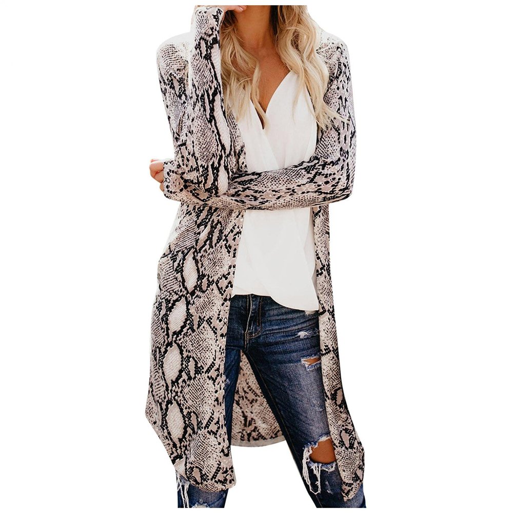 Women's Cardigan Long Sleeve Casual Long Open Front Drape Lightweight Duster High Low Hem Maxi Outerwear