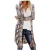 Women's Cardigan Long Sleeve Casual Long Open Front Drape Lightweight Duster High Low Hem Maxi Outerwear view 1
