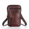 Botreelife Men's Sling Bag Leather Crossbody Backpack Shoulder Business Backpack for Hiking Travel Outdoor,Brown view 1