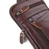 Botreelife Men's Sling Bag Leather Crossbody Backpack Shoulder Business Backpack for Hiking Travel Outdoor,Brown view 3