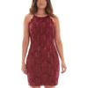 BCX Womens Scalloped Bodycon Dress, Red, Juniors, 1 view 1