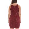 BCX Womens Scalloped Bodycon Dress, Red, Juniors, 1 view 2