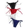 4Pcs Briefs for Women's Sexy Lingerie Lace Open Thong Panties G-Pants Lingerie Underwear Mid-Waist Underpants view 1