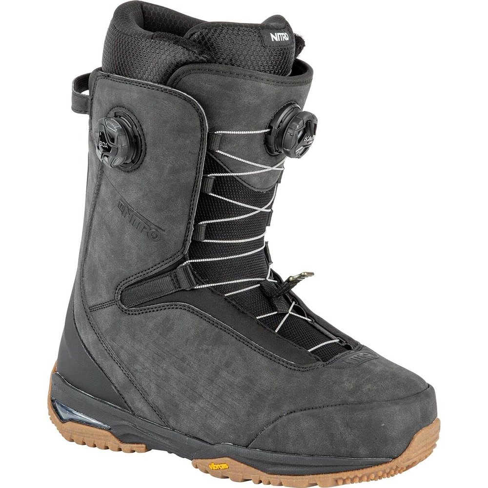 Nitro Chase BOA Men's Snowboard Boots, Black, 9.5
