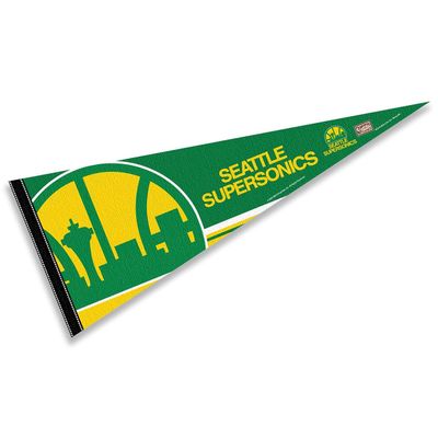 Seattle Supersonics Throwback Retro Vintage Pennant Flag