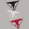 3Pcs Briefs for Women's Sexy Lingerie Lace Open Thong Panties G-Pants Lingerie Underwear Mid-Waist Underpants view 2
