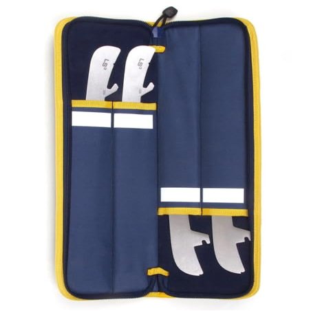 Howies Skate Blade Case | 3 Pack of Hockey Skate Blade Protective Holders | Holds 2 Sets of Steel in a Durable Shell with Soft Interior to Keep Blades Sharp and Safe