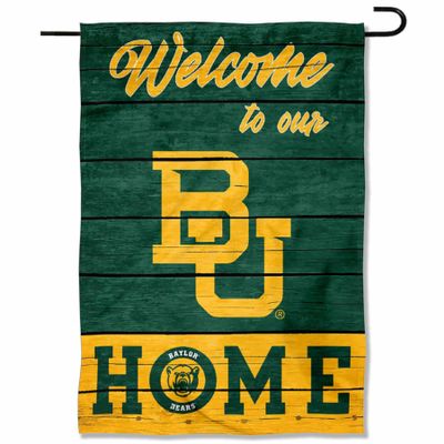 Baylor Bears Welcome To Our Home Double Sided Garden Yard Flag
