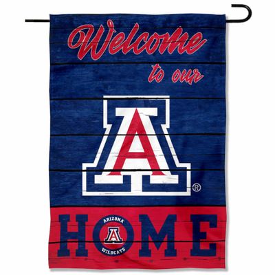 Arizona Wildcats Welcome To Our Home Double Sided Garden Yard Flag
