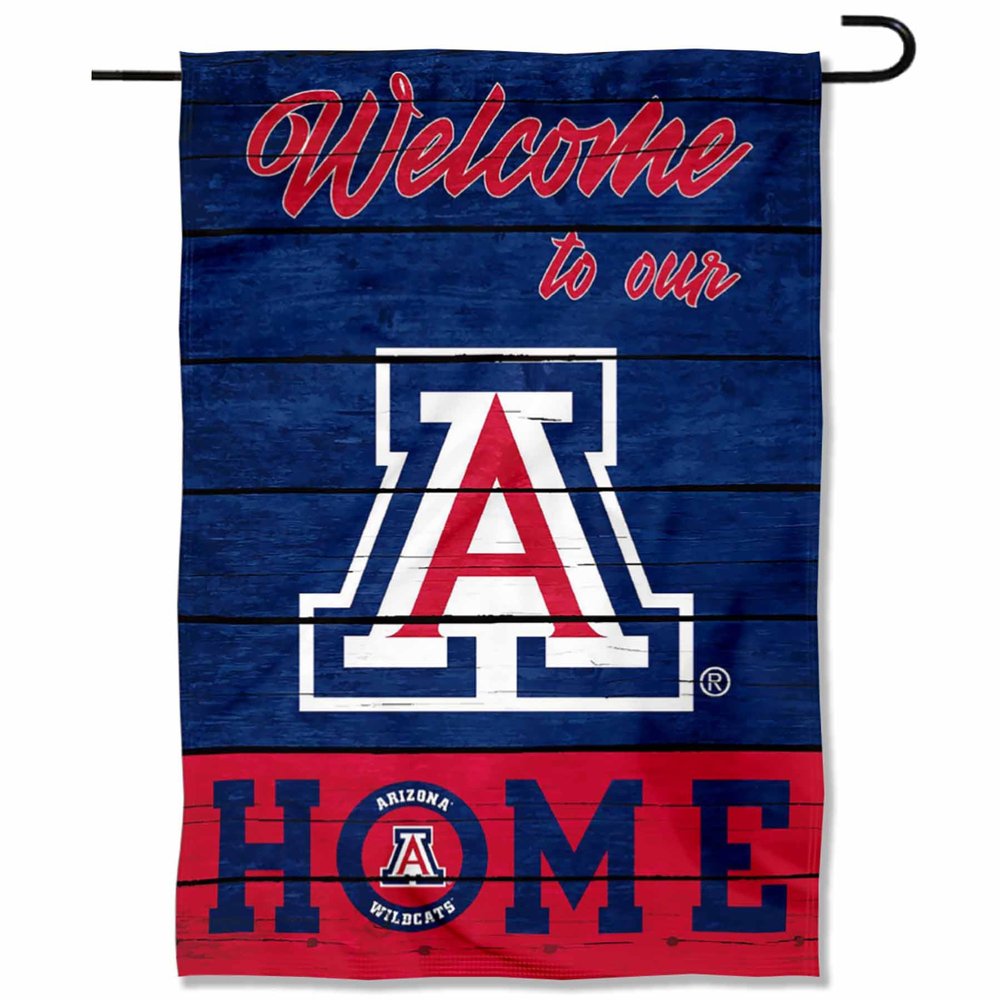 Arizona Wildcats Welcome To Our Home Double Sided Garden Yard Flag