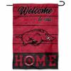 Arkansas Razorbacks Welcome To Our Home Double Sided Garden Yard Flag view 1