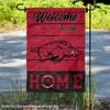 Arkansas Razorbacks Welcome To Our Home Double Sided Garden Yard Flag view 2