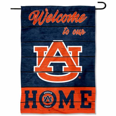 Auburn Welcome To Our Home Double Sided Garden Yard Flag