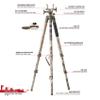 BOG DeathGrip Mossy Oak Bottomland Camo Tripod with Durable Aluminum Frame, Lightweight, Stable Design, Bubble Level, Adjustable Legs, and Hands-Free Operation for Hunting, Shooting, and Outdoors view 4