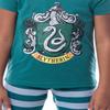 Harry Potter Big Girls' Slytherin House Crest Pajama Set-All Houses (7/8) view 3