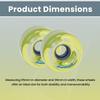 Boardwalk Outdoor Sure-Grip Roller Skating Wheels - Key Lime view 3
