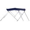 SBU Navy Blue Aluminum 3-Bow Bimini Top Compatible for Wellcraft 180 Classic I/O for Model Years 1987-1989 view 1