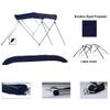 SBU Navy Blue Aluminum 3-Bow Bimini Top Compatible for Four Winns Horizon 210 I/O for Model Years 1994 view 2