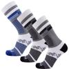 Pure Athlete Ski Socks Kids Youth Wool  Snowboarding Boys, Girls  Skiing Warm Winter (3 Pairs - Black(2)-Blue(1), S/M) view 1