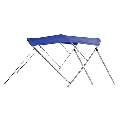 SBU Royal Blue Aluminum 3-Bow Bimini Top Compatible for Smoker-Craft PRO Alaskan 192 for Model Years All Years
