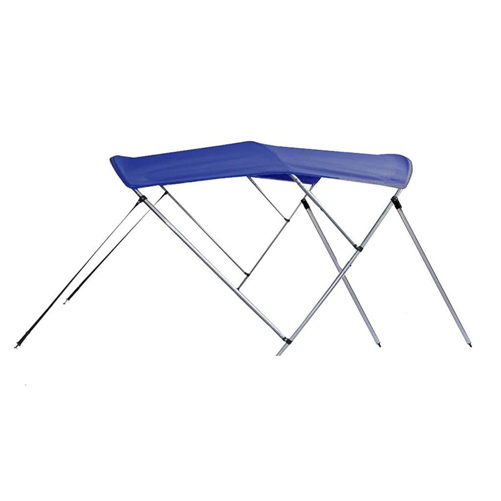 SBU Royal Blue Aluminum 3-Bow Bimini Top Compatible for Smoker-Craft PRO Alaskan 192 for Model Years All Years