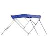 SBU Royal Blue Aluminum 3-Bow Bimini Top Compatible for Smoker-Craft PRO Alaskan 192 for Model Years All Years view 1