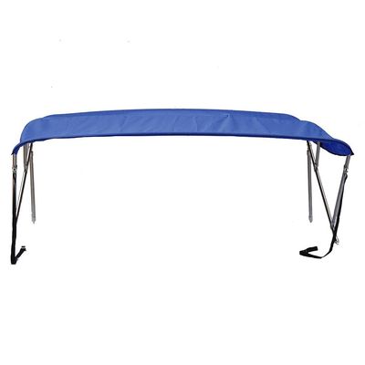 Royal Blue Stainless Steel 3-Bow Bimini Top Compatible for Bayliner Capri 1854 SF for Model Years 1995