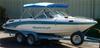 Royal Blue Stainless Steel 3-Bow Bimini Top Compatible for Bayliner Capri 1854 SF for Model Years 1995 view 4