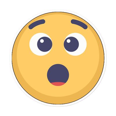 C Town Tees Surprised Emoji Sticker