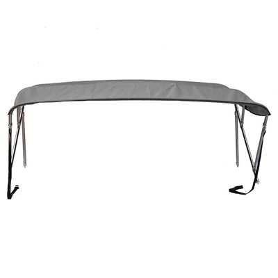 SBU Light Grey Stainless Steel 3-Bow Bimini Top Compatible for Smoker-Craft Cobra 178 for Model Years 1998-1999