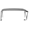SBU Light Grey Stainless Steel 3-Bow Bimini Top Compatible for Smoker-Craft Cobra 178 for Model Years 1998-1999 view 1