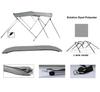 Light Grey Aluminum 3-Bow Bimini Top Compatible for Ski Challenger 2080 Wake Challenger I/O for Model Years All Years view 2
