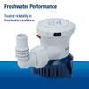Attwood 5609-7 Tsunami Mk2 T800, 24V, Manual Bilge Pump, 800 GPH, With Fittings (Elbow & Straight), Direct Replacement For Attwood 4609-1 view 2