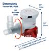 Attwood 5606-7 Tsunami Mk2 T500, 12V, Manual Bilge Pump, 500 GPH, with Fittings (Elbow & Straight), Direct Replacement for Attwood 4606-7 view 3