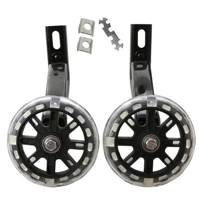 FUFU Bicycle Training Wheels for Kids Bike Stabilizers Support Wheels for 12/14/16/18/20 Inch Bicycle (Color : Black, Size : 18in)