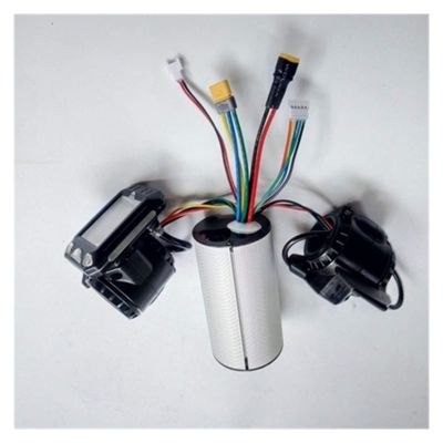 24v 36v 48v Folding Scooter Controller Accessories Carbon Fiber Scooter Controller Brake Accelerator LCD Unit DaJiKan (Color : 24v Unit kit)