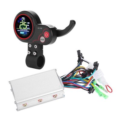 24V 36V 48V 60V 250W/350W Electric Bicycle Bike Scooter Controller LCD Display Control Panel with Shift Switch Electric Bike Accessory DaJiKan (Color : 36V)