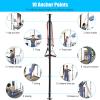 Brebebe Multi Point Wall Anchor Strap for Resistance Bands Exercises, Door Anchor Strap Loops with 5 Metal D-rings, Wall Anchor Tracks Home Gym Fitness System, Simple & Effective (No Resistance Bands) view 2