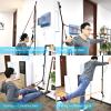 Brebebe Multi Point Wall Anchor Strap for Resistance Bands Exercises, Door Anchor Strap Loops with 5 Metal D-rings, Wall Anchor Tracks Home Gym Fitness System, Simple & Effective (No Resistance Bands) view 3