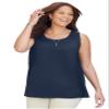Catherines Women's Plus Size Dream Drape Timeless Tank - 2X, Navy view 1