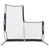 Champion Sports Rhino Flex Reversible Baseball Protective L Screen Pitching Net with Carry Bag,Black view 1
