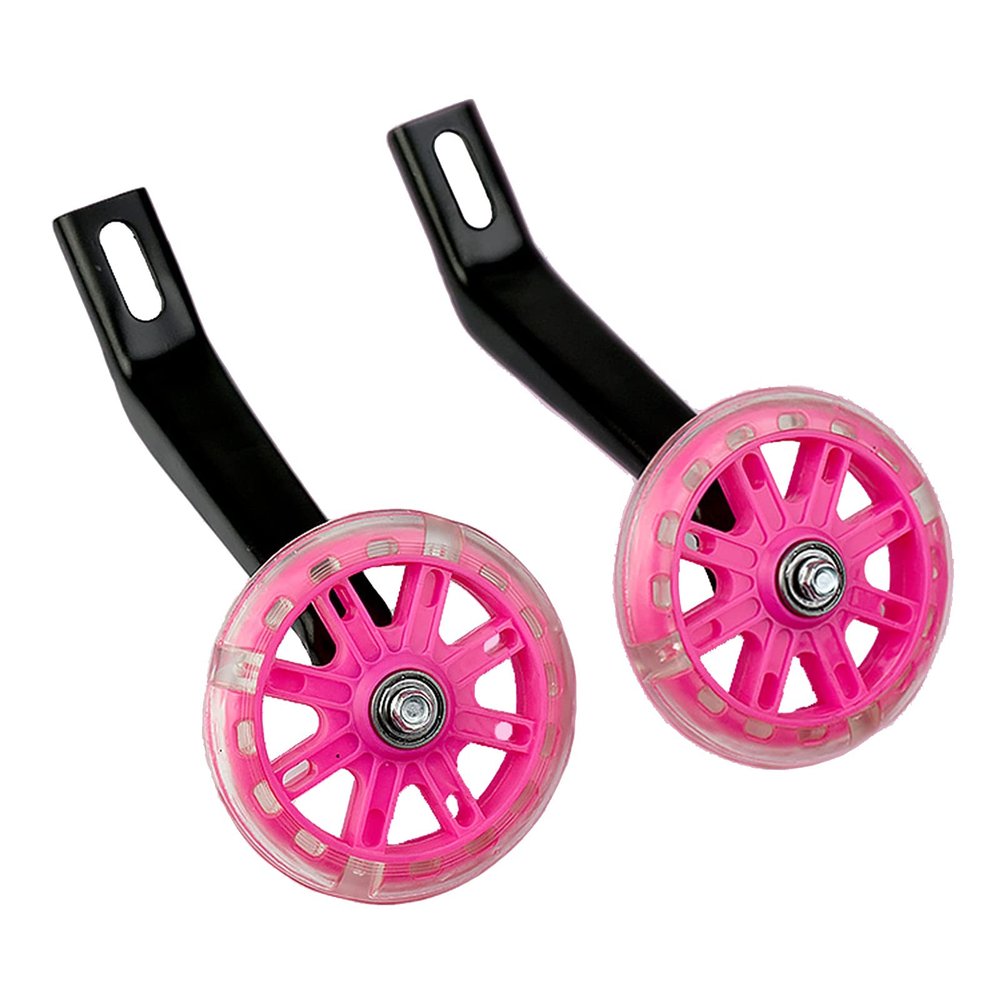FUFU 12-20 Inch Children's Bicycle Training Wheels, Training Replacement Stable Wheels, Children's Balance Wheels, 4 Colors (Color : Pink, Size : 16in)