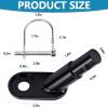 Bike Trailer Hitch Connector Coupler Bicycle Adapter for Children's Trailers,Cargo and Pet Bicycle Trailers,Black Adapter Accessories (2Packs) by Cenipar view 2