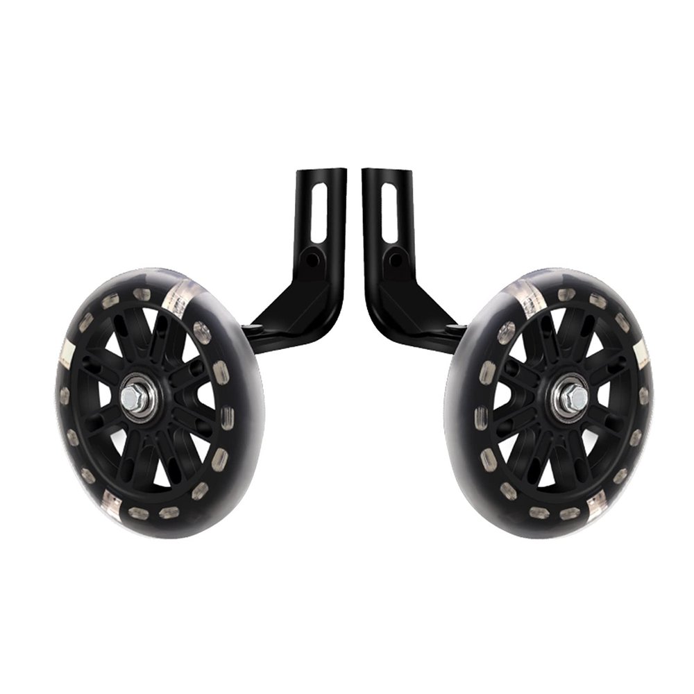 FUFU 12,14,16,18,20 Inch Bicycle Training Wheels, Bicycle Training Wheel Stabilizers, Children's Bicycle Training Wheels (Color : Black, Size : 14in)