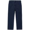 Izod Boys School Uniform Flat Front Twill Pants, Navy, 10 Husky view 2