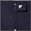 Izod Boys School Uniform Flat Front Twill Pants, Navy, 10 Husky view 3