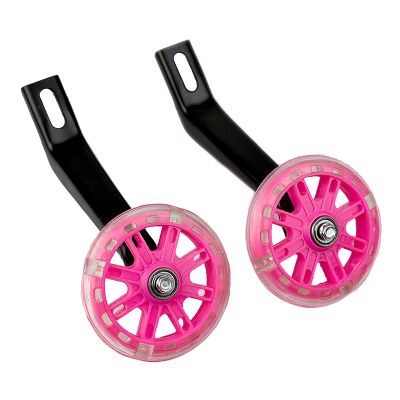 FUFU 12-20 Inch Children's Bicycle Training Wheels, Training Replacement Stable Wheels, Children's Balance Wheels, 4 Colors (Color : Pink, Size : 12in)