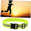 BESPORTBLE Reflective Running Belt Elastic Waistband for Night Safety Fluorescent Yellow Lightweight Stretchable for Cycling Jogging and Walking view 2