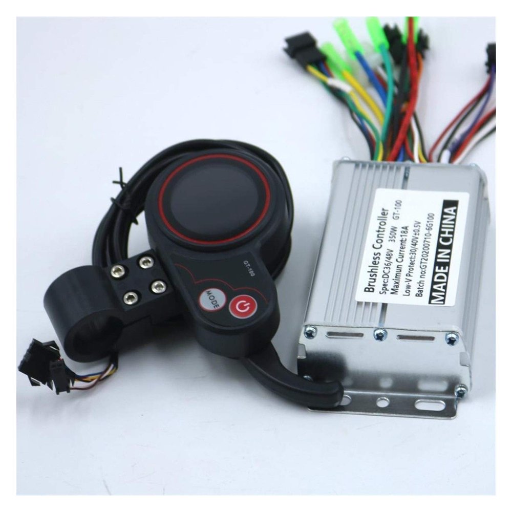 36V/48V 350W BLDC Electric Scooter Controller Electric Bike Brushless Speed Driver and GT-100 LCD Display One Set DaJiKan (Color : 48V350W18A)