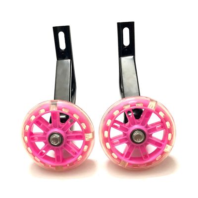 FUFU 12/14/16/18/20 Inch Bicycle Training Wheels for Kids Bike Stabilizers Support Wheels for Bicycle (Color : Pink, Size : 14in)